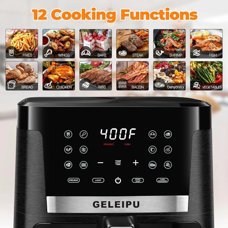 Egészségesebb ételek egyszerűen – GELEIPU DL27 air fryer 7