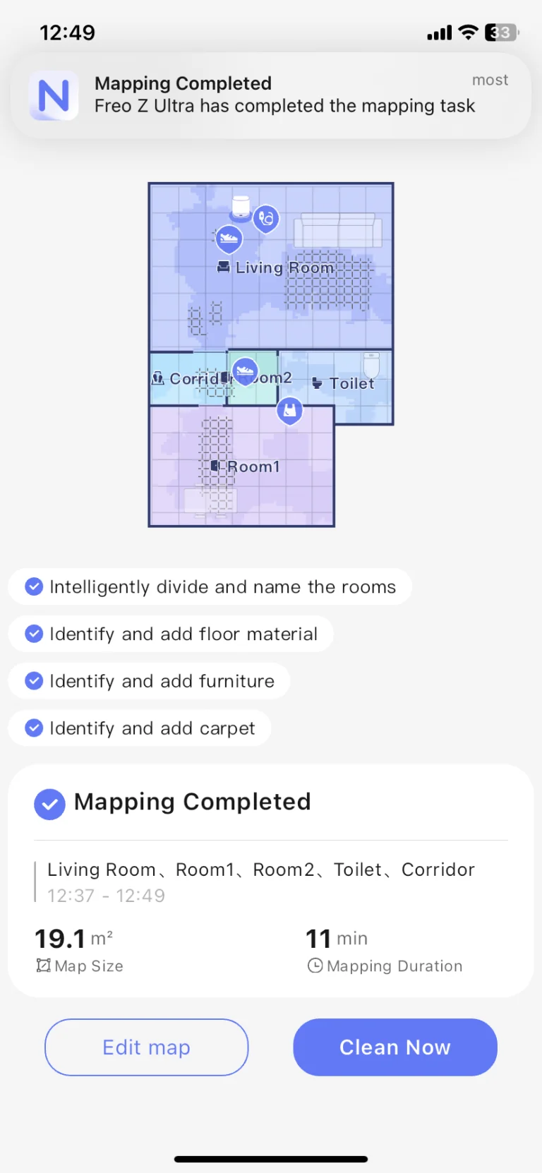 Narwal Freo Z Ultra önürítős robotporszívó teszt 54