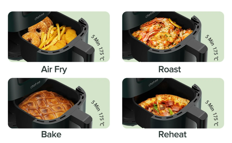 Szerelmi fészkekbe illő CHEFREE AF300 air fryer 11