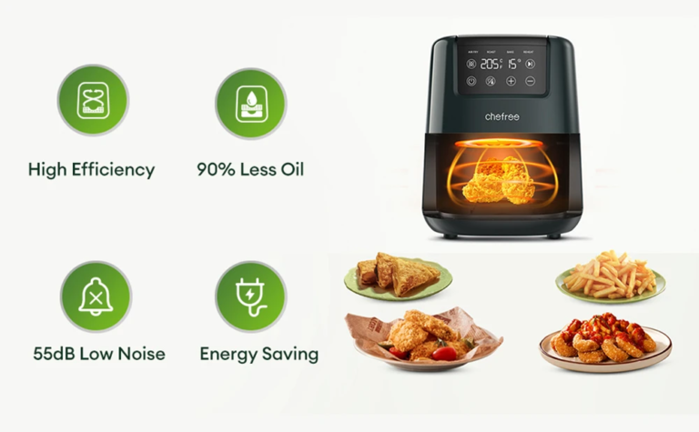 Szerelmi fészkekbe illő CHEFREE AF300 air fryer 12