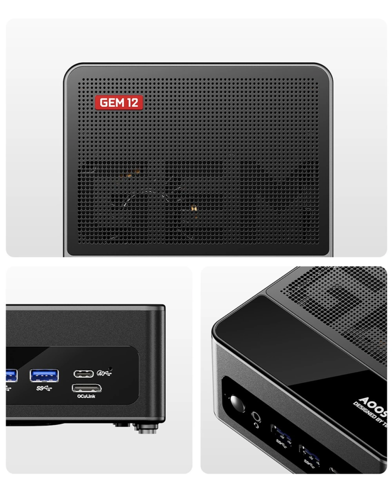 AOOSTAR GEM12 mini PC-k erős Ryzen 7 és 9 procikkal 5