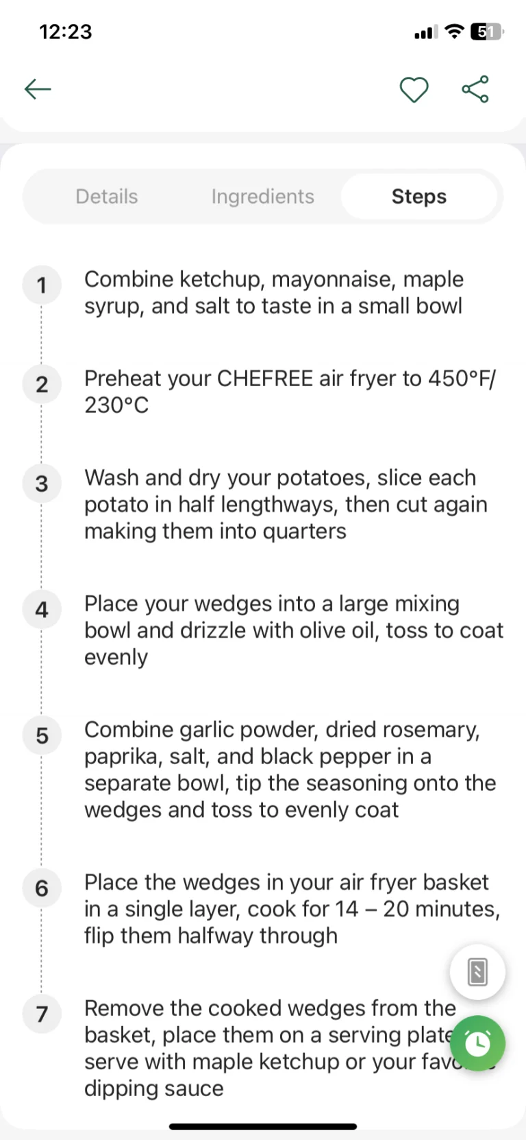 Chefree AF500 air fryer teszt 48