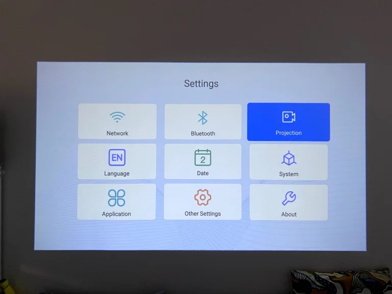 Prueba 100 del proyector Lenovo 26P
