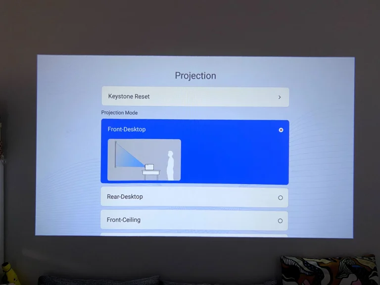 Prueba 100 del proyector Lenovo 32P