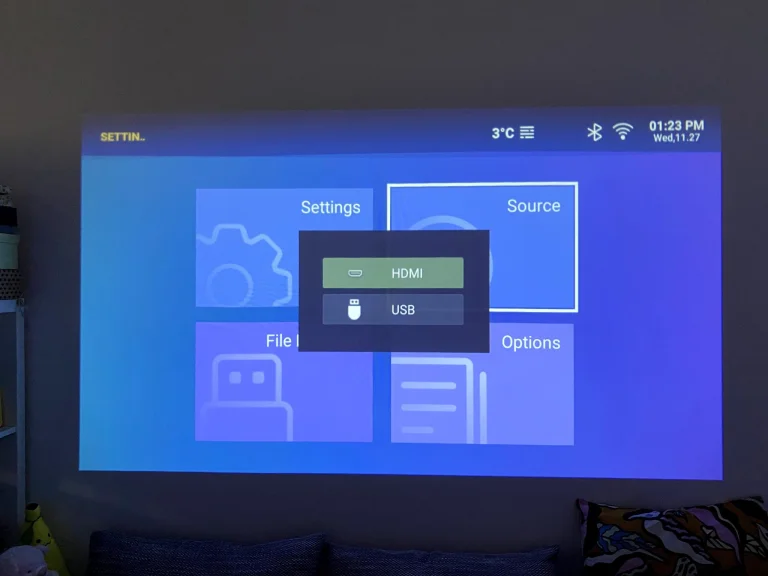 Prueba 100 del proyector Lenovo 35P