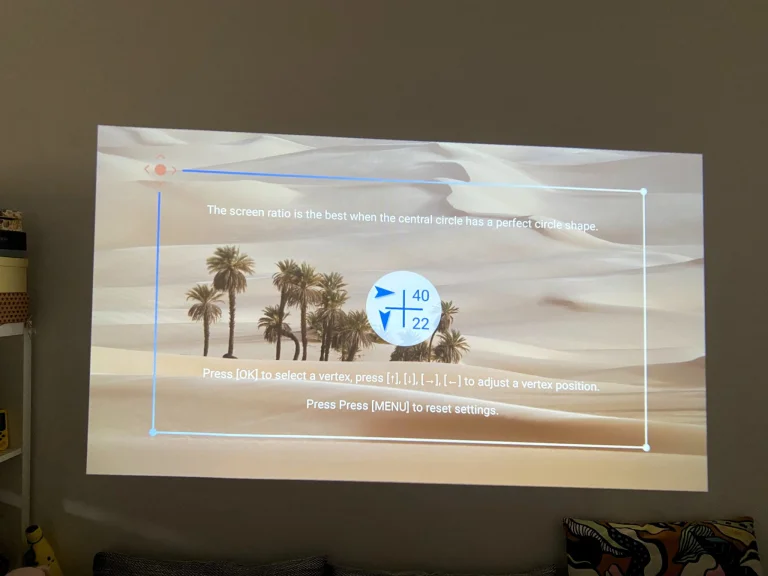 Prueba 100 del proyector Lenovo 36P