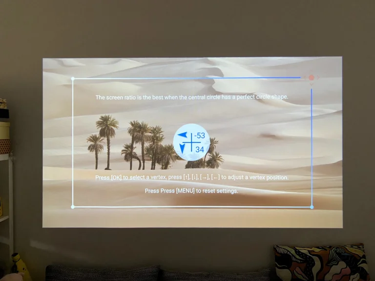 Prueba 100 del proyector Lenovo 37P