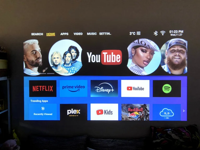 Prueba 100 del proyector Lenovo 42P