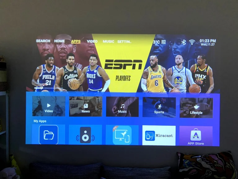 Prueba 100 del proyector Lenovo 43P