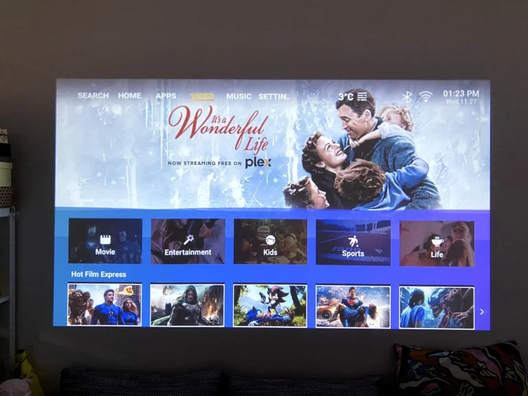 Prueba 100 del proyector Lenovo 44P