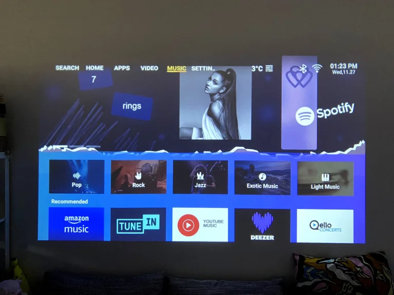 Prueba 100 del proyector Lenovo 45P