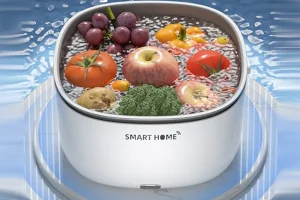 The ultrasonic vegetable and fruit washer cleans thoroughly