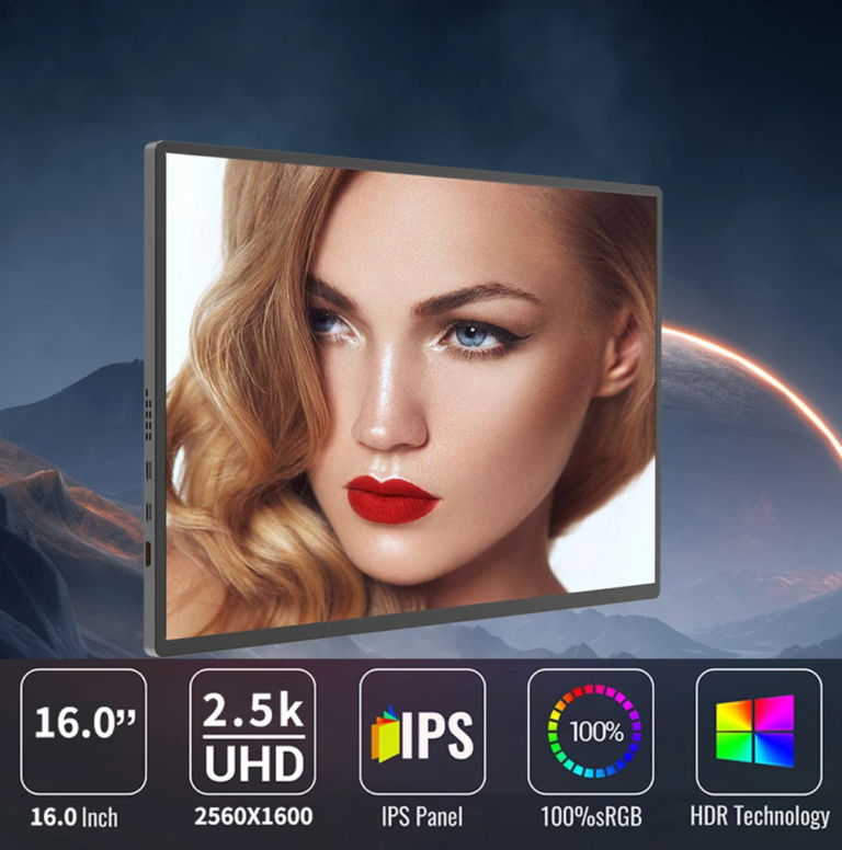 AOSIMAN 160QC – Táskabarát, hordozható gamer kijelző 7