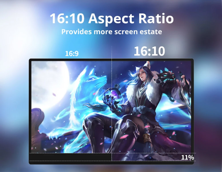 AOSIMAN 160QC – Táskabarát, hordozható gamer kijelző 6