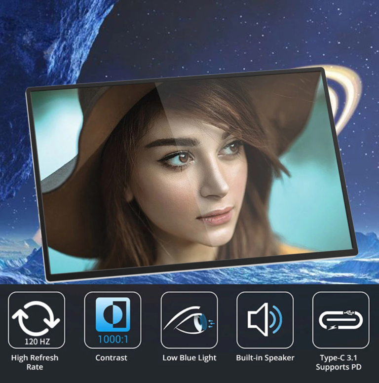 AOSIMAN 160QC – Táskabarát, hordozható gamer kijelző 8