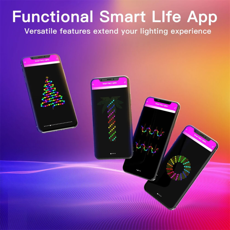 Zenére, hangra változó okos LED fényfüzér kuponozható 2