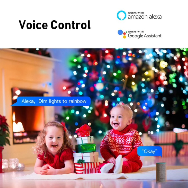 Zenére, hangra változó okos LED fényfüzér kuponozható 5