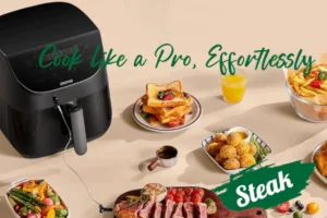 A Chefree AF500 air fryer tökéletes steaket készít