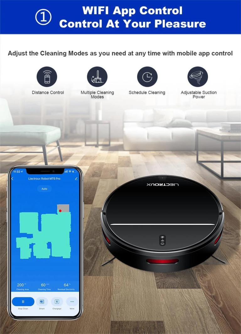 Liectroux M7S Pro robotporszívó nem hagy ki egy pontot sem 25