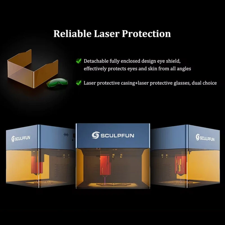 A Sculpfun iCube Pro Max lézergravírozó tisztán dolgozik 6