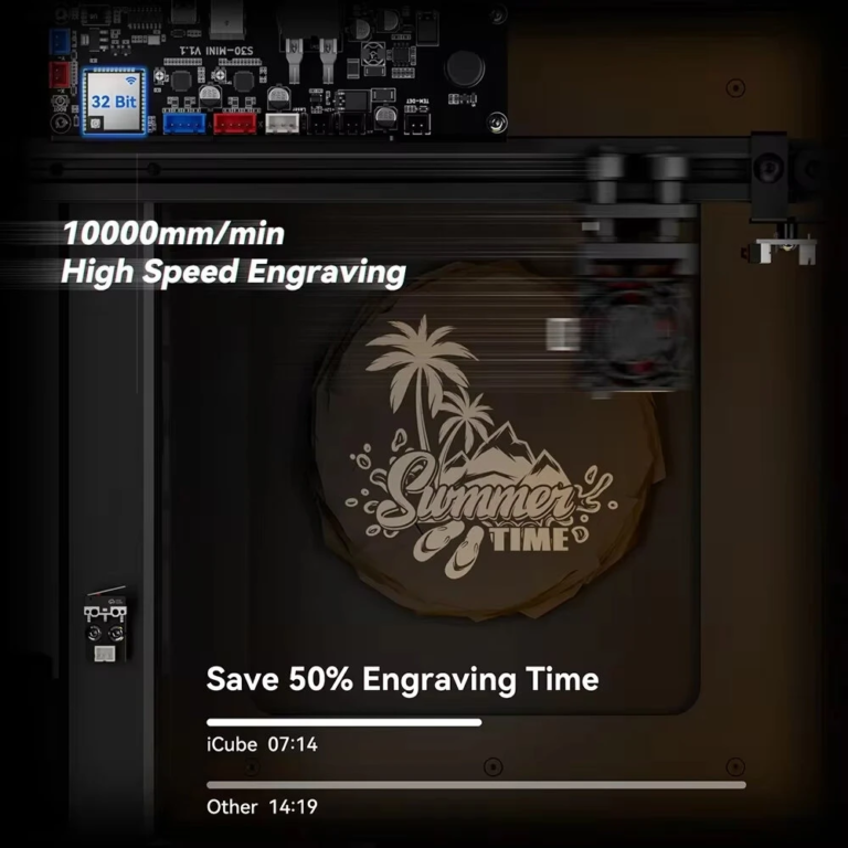 A Sculpfun iCube Pro Max lézergravírozó tisztán dolgozik 2