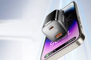 Az Essager GaN töltő kicsi, erős, és még kijelzője is van