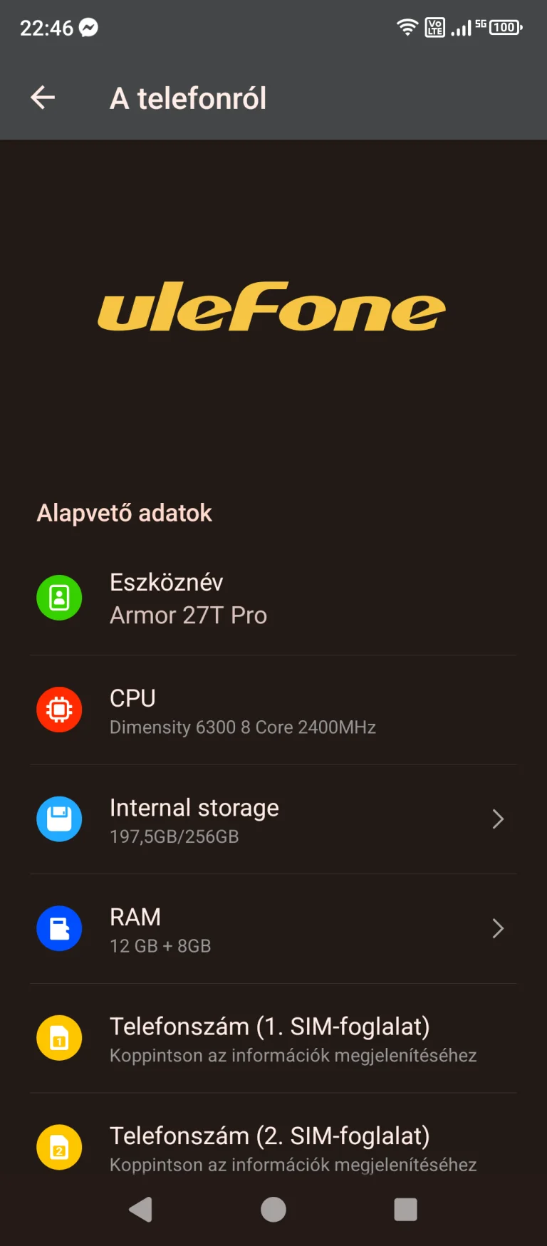 Ulefone Armor 27T Pro strapatelefon teszt 32