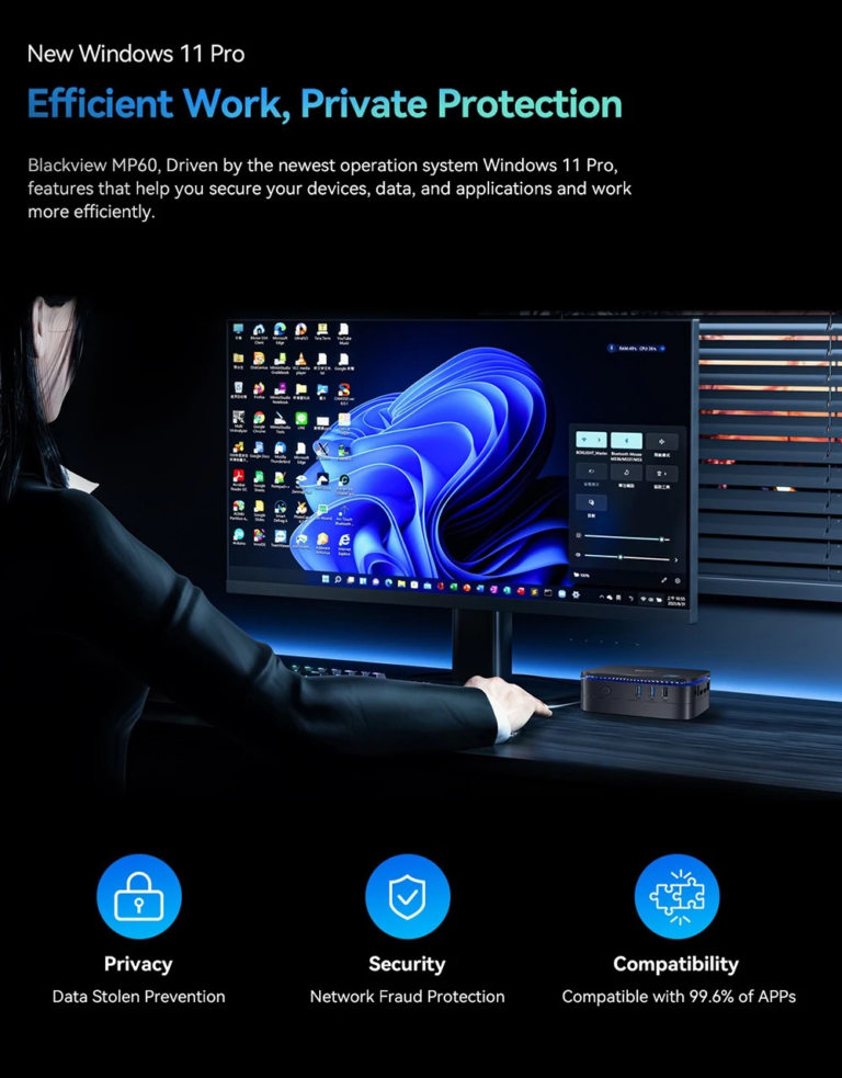 Blackview MP60 mini PC – A kompakt hatékonyság mestere 7