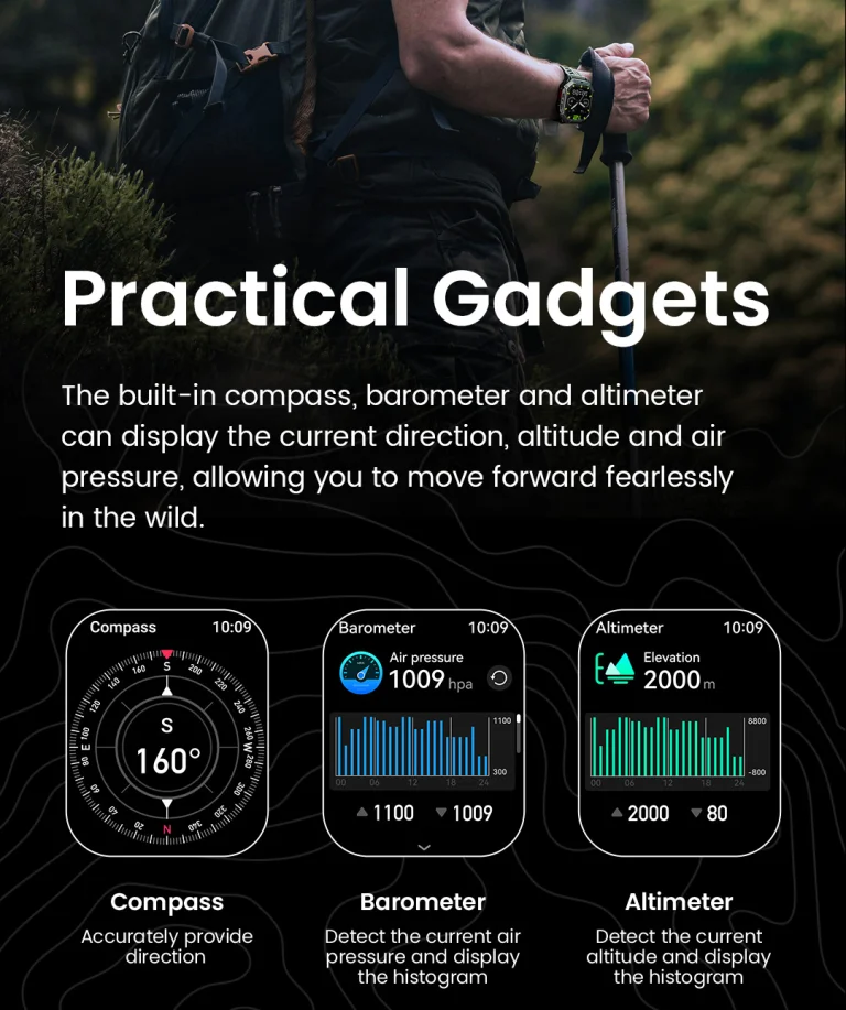 HAYLOU IRON N1 Smartwatch – Metallic Elegance with Durability 8