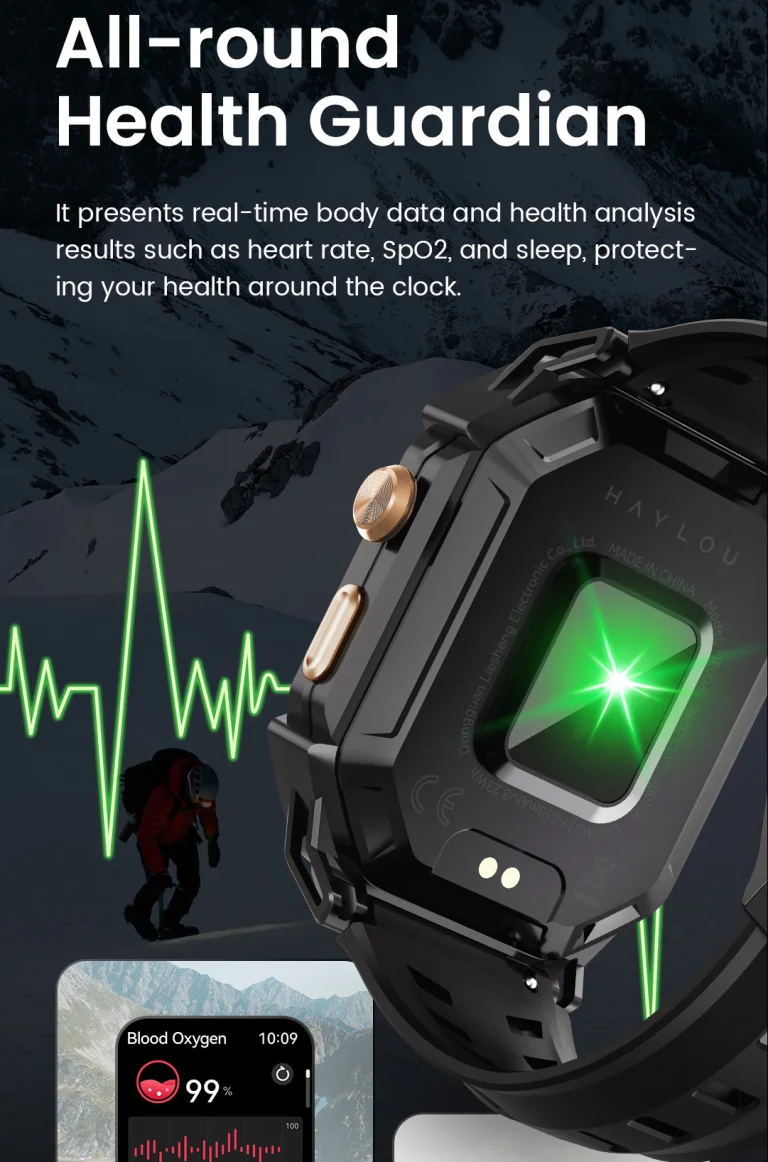 HAYLOU IRON N1 Smartwatch – Metallic Elegance with Durability 13