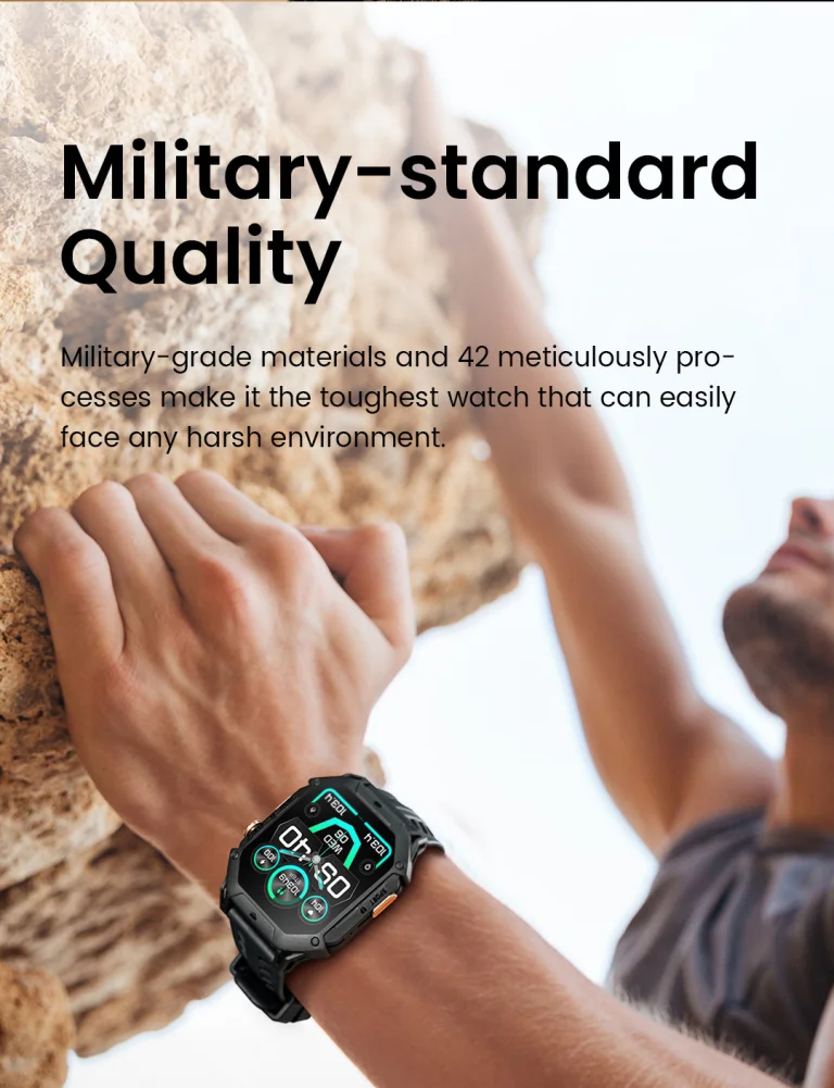 HAYLOU IRON N1 Smartwatch – Metallic Elegance with Durability 16