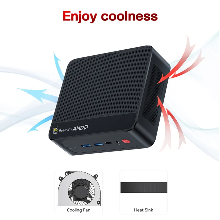 Kicsi a Beelink SER5 Pro mini PC, de Ryzen 7-es 3