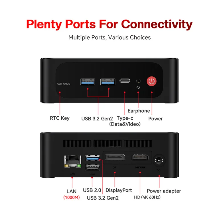Kicsi a Beelink SER5 Pro mini PC, de Ryzen 7-es 6