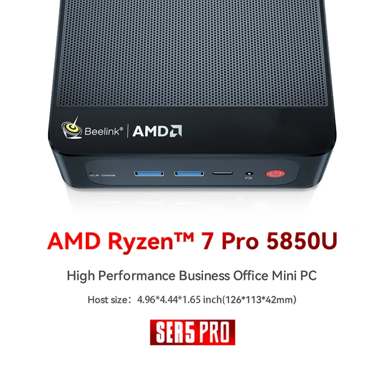 Kicsi a Beelink SER5 Pro mini PC, de Ryzen 7-es 2