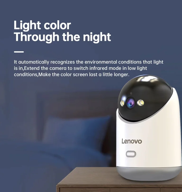 Lenovo 3 MP indoor camera, home security center 5