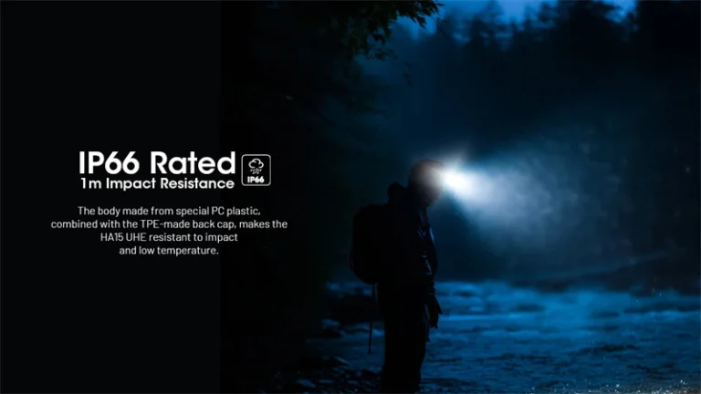 NITECORE HA15 UHE – 400 lumen a homlokodra 9