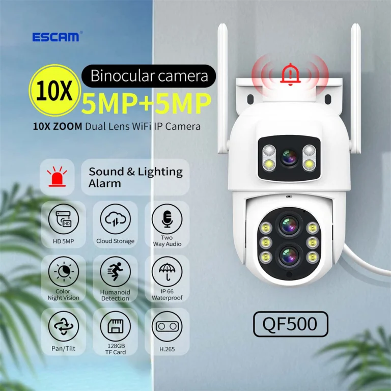ESCAM QF500 IP kamera, a kerti kukkoló 7