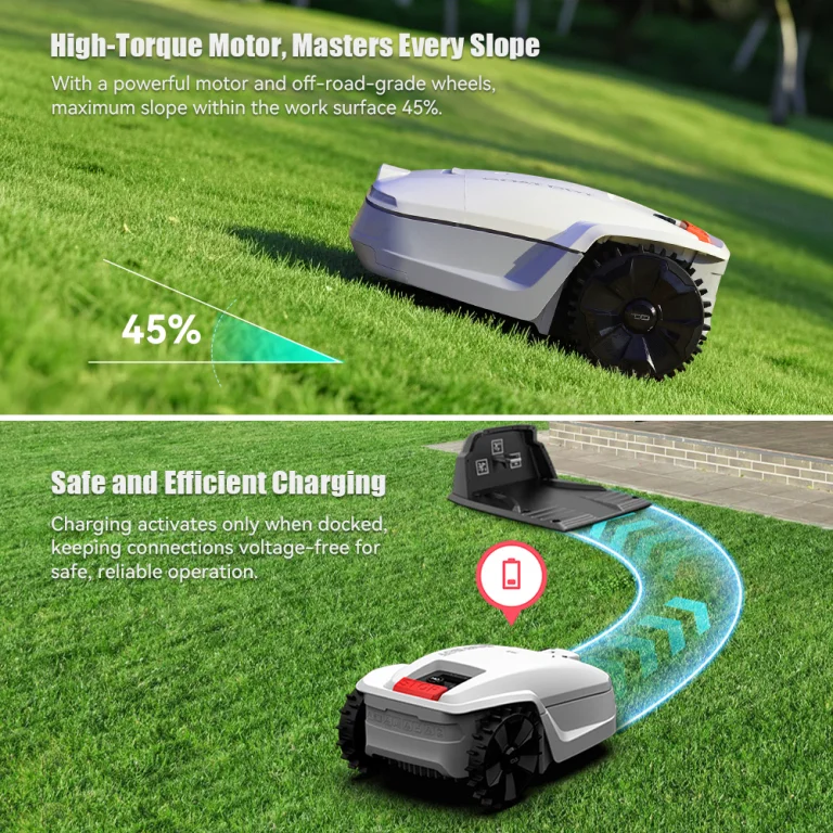 A Goat Bot Unicut H1 nem mekeg, de nyírja önállóan a füvet 10