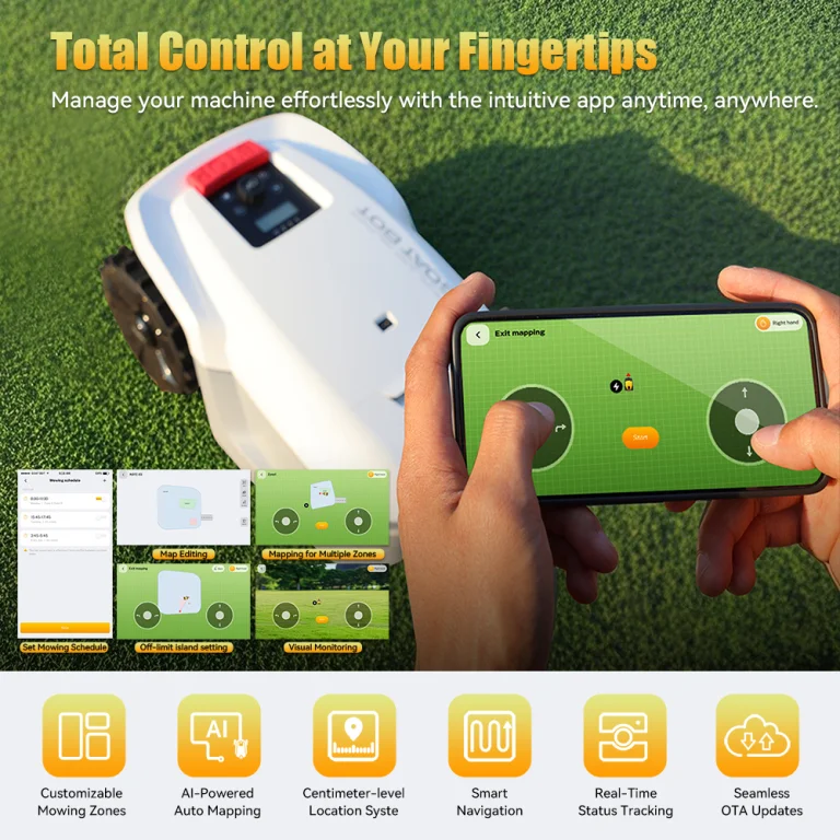 A Goat Bot Unicut H1 nem mekeg, de nyírja önállóan a füvet 12