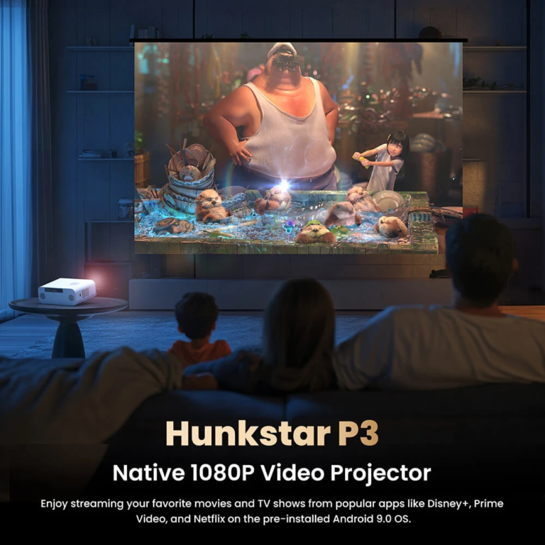 A Hunkstar P3 projektor nem kér sötétséget 10