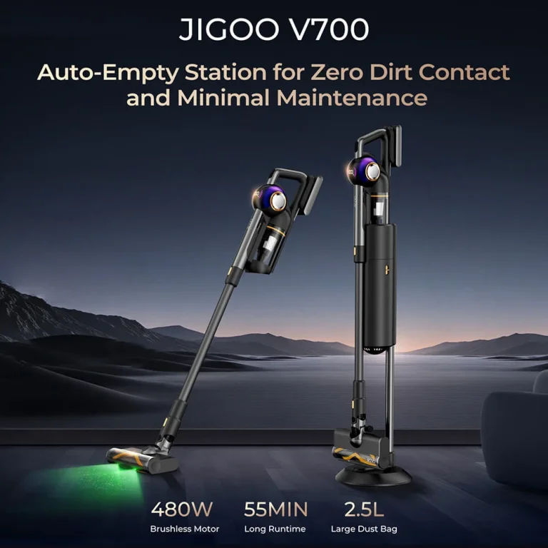 JIGOO V700 önürítős állóporszívó teszt 18