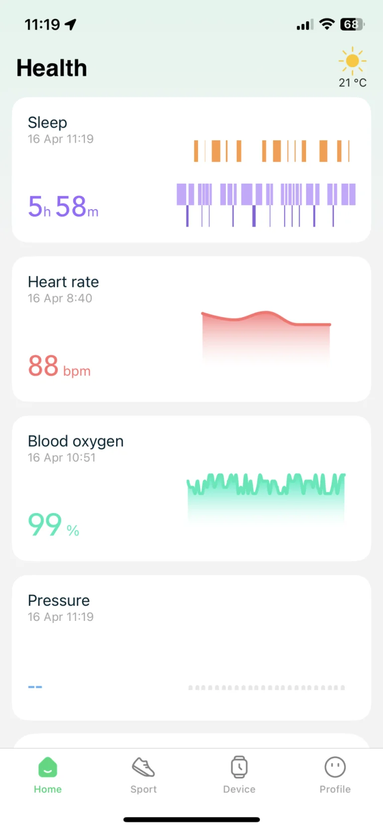 BlitzWolf Voyager1 okosóra teszt 22