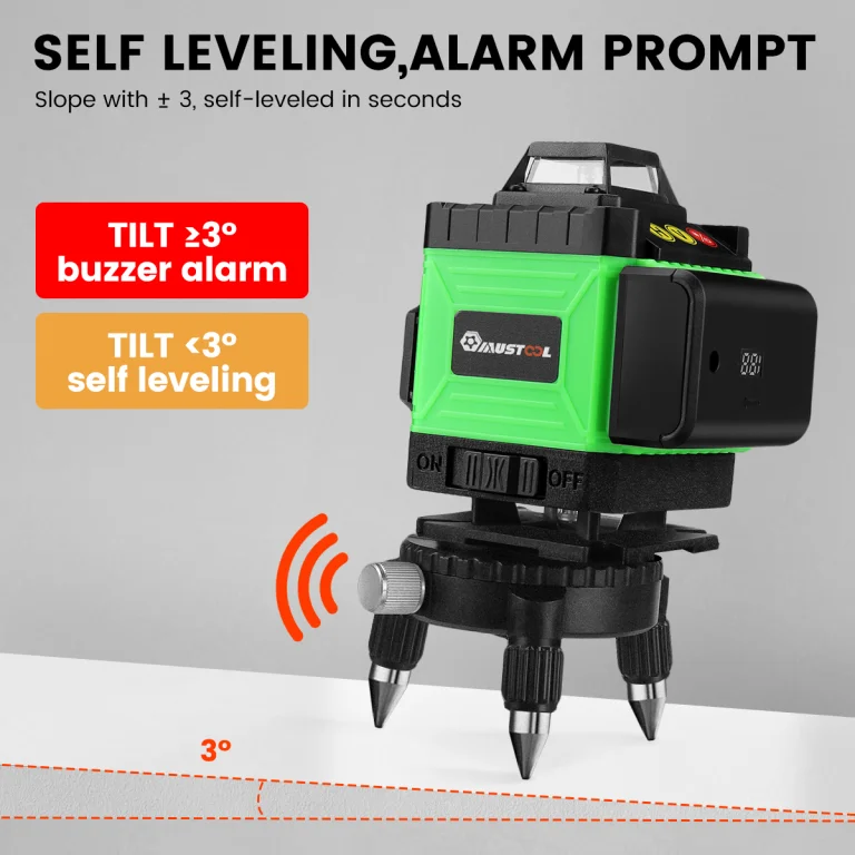 MUSTOOL 16 vonalas lézeres szintező: építőipari fénykard 4