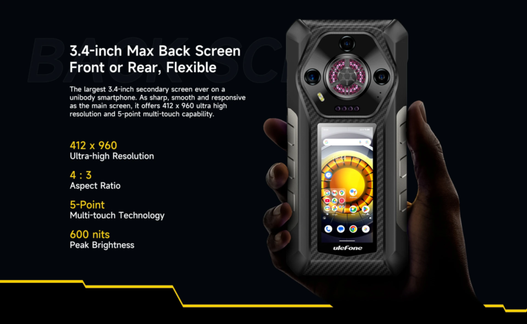 Ulefone Armor 30 Pro 5G – strapatelefon dupla kijelzővel 3