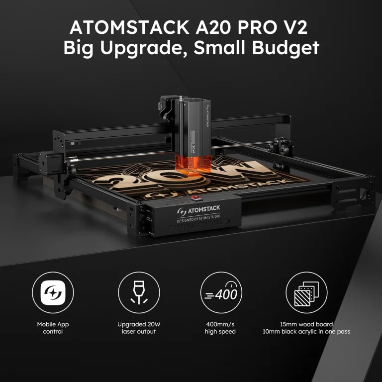 Atomstack P1 és A20 PRO V2 - Lézerrel nyomot hagyni