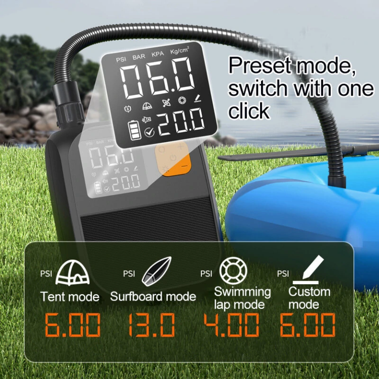 Strandkészlet profiknak: SUP deszka és elektromos pumpa 13