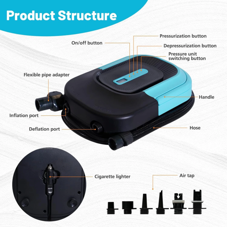 Strandkészlet profiknak: SUP deszka és elektromos pumpa 19