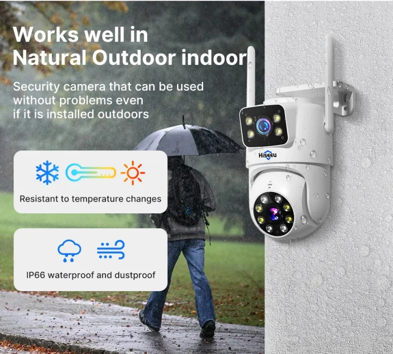 Hiseeu WK-4HS03: a kétlencsés biztonság éjjel-nappal 5