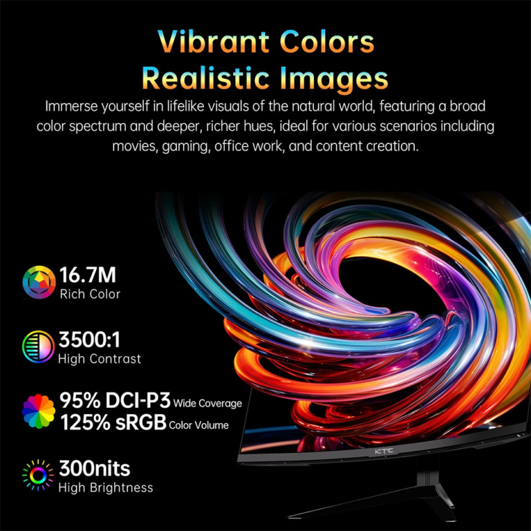 A KTC H32S17 ívelt monitor egy igazi 180 Hz-es élménybomba 17