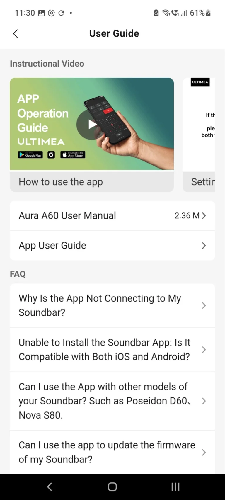 Ultimea Aura A60 soundbar teszt 27